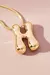 o COLLAR BUBBLE LETTER GOLD