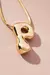 o COLLAR BUBBLE LETTER GOLD - goldbasics