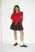 FALDA CUERo PLATo MARRON - comprar online