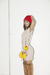 VESTIDO PUNTO MORELY BEIGE en internet