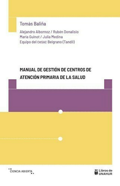 MANUAL DE GESTION DE CENTROS DE ATENCION PRIMARIA - comprar online