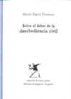 Sobre el deber de la desobediencia civil - comprar online