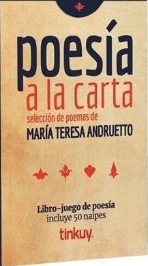 POESIA A LA CARTA - MARIA TERESA ANDRUETTO - LIBRO + 50 CARTAS