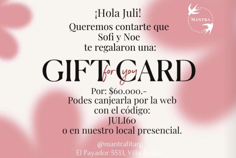 ¡GIFT CARD! - comprar online