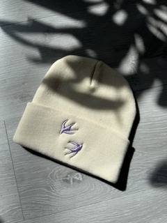 GORRO BEIGE - LILA