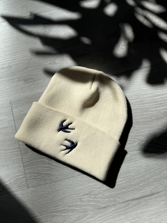 GORRO BEIGE - AZUL