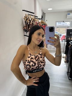 TOP GINA PRINT ELASTICO - Mantrafitarg