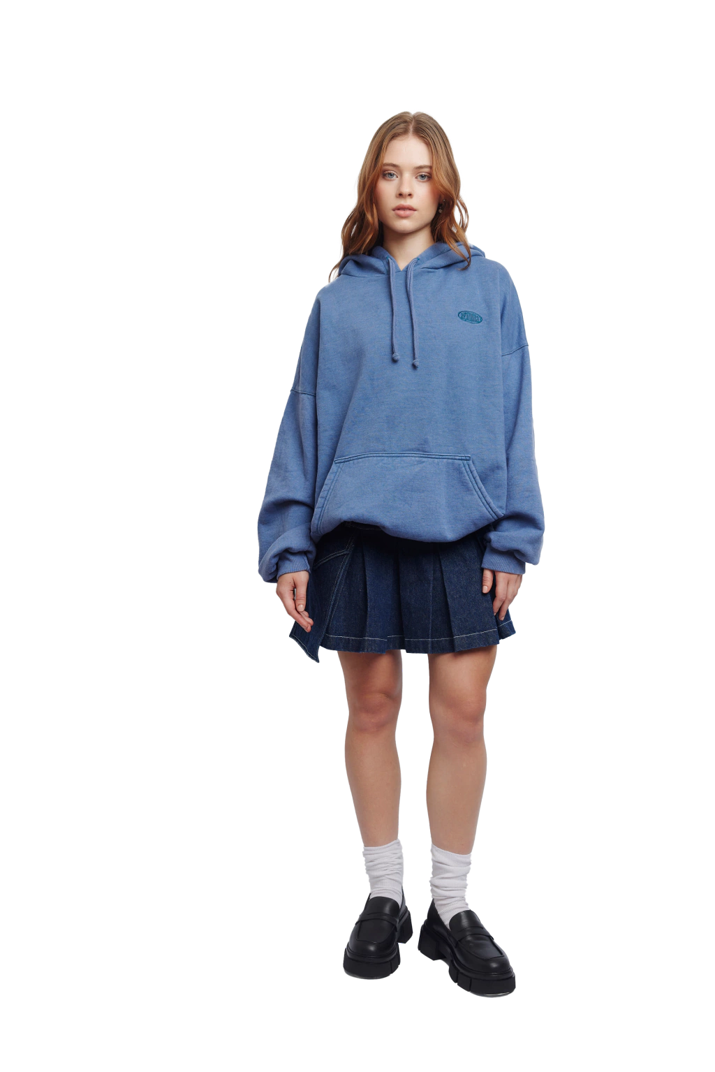 Hoodie Washed Azul thumbnail 3