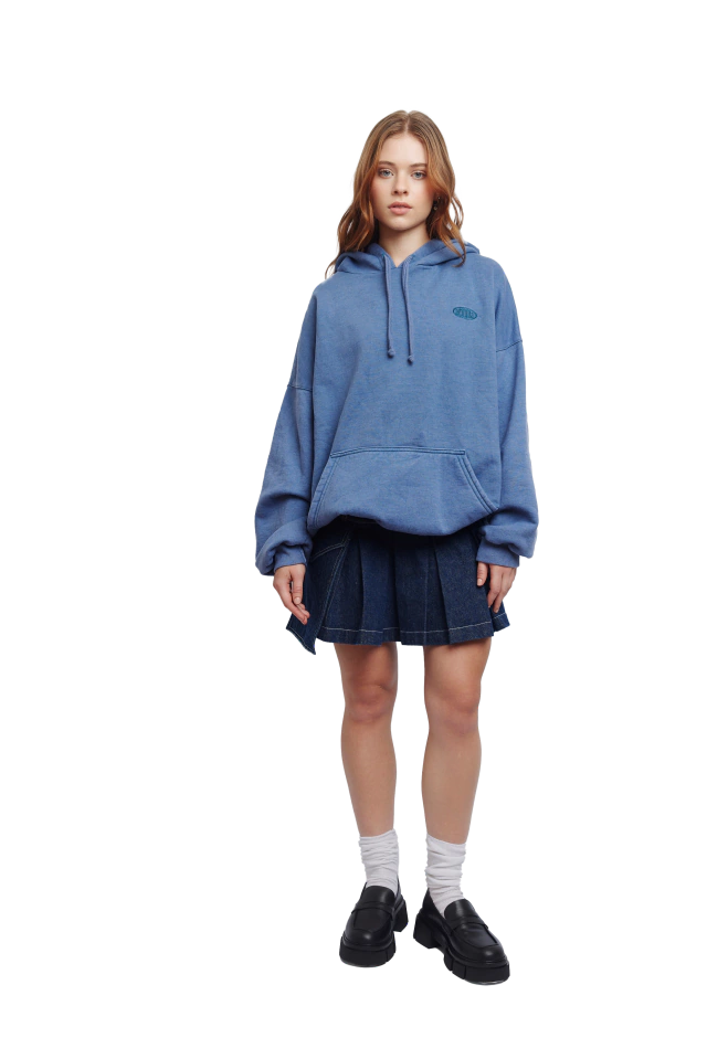 Hoodie Washed Azul thumbnail 2