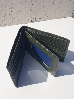 Billetera Texas verde olivo (100% cuero) - comprar online
