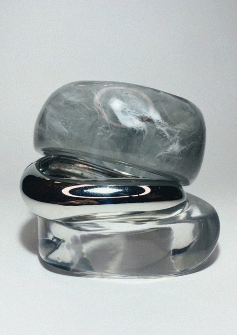 CONJUNTO DE PULSEIRAS PRATA - comprar online