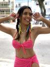 Cropped Tule Frente Única Rosa Pink
