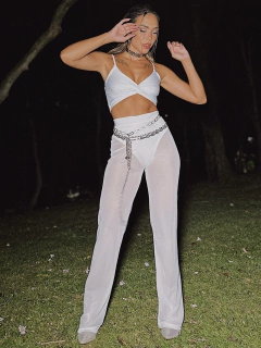 Cropped Decote Nó Branco - Dondocas e Divinas