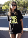 T-Shirt Preta Who Cares