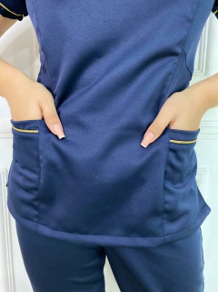 CONJ TRAD AZUL MARINHO VIES DOURADO - comprar online