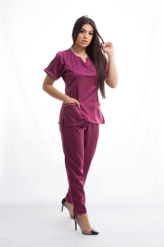 TRAD BORDO viés dourado - comprar online