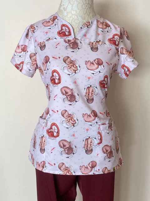 Conjunto OBSTETRICIA VERMELHO ( modelo novo) - comprar online