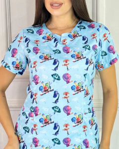 BLUSA DIVERTIDAMENTE AZUL