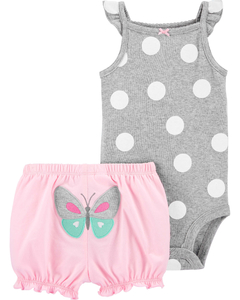 CARTER´S Set Body Sin Mangas Short "Mariposa"