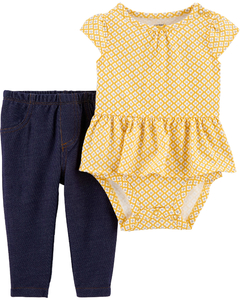 CARTER´S Set Body Mangas Cortas Leggings "VOLADOS"
