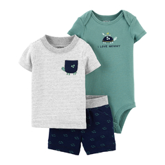 CARTER´S Set 3 Piezas Body Remera Short "TORTUGA"