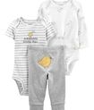 CARTER´S SET 3 PIEZAS BODYS Y PANTALON "POLLITO"