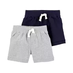 Carter´s Pack 2 Shorts "Gris y Azul"