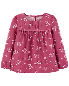 OSHKOSH REMERA MANGAS LARGAS "FLORAL"