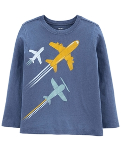 Carter's Remera mangas Largas "Aviones"