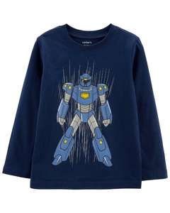 Carter's Remera mangas Largas "robot"