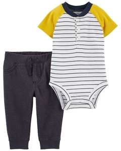 CARTER´S Set Body y Pantalón "RAYAS NAVY"