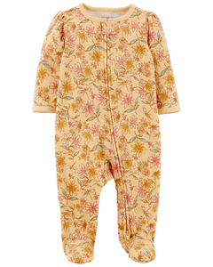 CARTER´S OSITO PIJAMA ALGODON CIERRE "FLORAL"