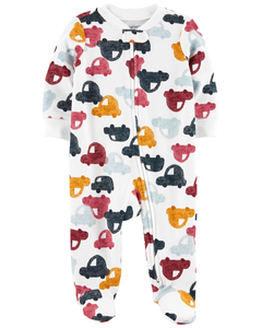 CARTER´S OSITO PIJAMA ALGODON CIERRE "AUTITOS"