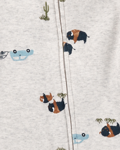 CARTER´S PACK 2 OSITO PIJAMA ALGODON CIERREY BOTONES "CACTUS" - comprar online
