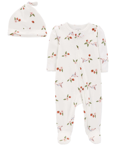 CARTER´S PACK 2 OSITO PIJAMA Y GORRO "COLIBRI"