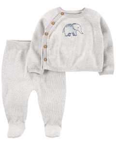 CARTER´S SET 2 PIEZAS SUETER Y PANTALON "ELEFANTE"