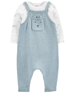 CARTER´S SET 2 PIEZAS ENTERITO Y REMERA MANGAS LARGAS