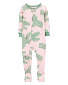 CARTER´S OSITO PIJAMA ALGODON CIERRE "CACTUS ROSA"