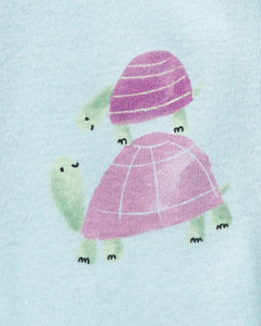 CARTER´S PACK 2 OSITO PIJAMA ALGODON CIERRE "TORTUGUITAS Y LUNARES" en internet