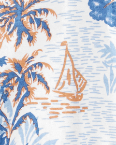 CARTER´S OSITO PIJAMA ALGODON CIERRE "TROPICAL CELESTE" - comprar online