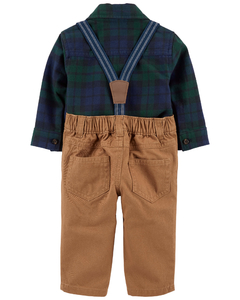 CARTER´S SET 3 PIEZAS PANTALON TIRADORES Y CAMISA BODY "DRESS ME UP" - comprar online