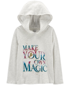 CARTER´S REMERA MANGAS LARGAS CON CAPUCHA "MAKE YOUR OWN MAGIC""