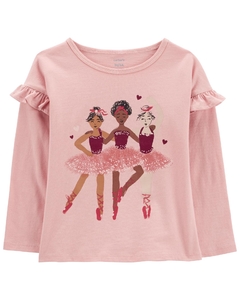 CARTER´S REMERA MANGAS LARGAS "BAILARINAS"