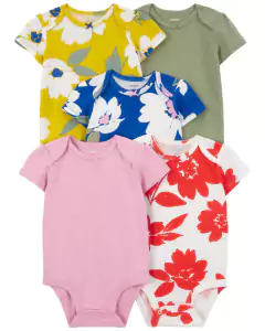 Carter's Pack 5 Bodies Mangas Cortas