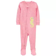 Carter's Osito-Pijama Algodón con Cierre Caballito de Mar