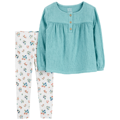 Carter's Set 2 Piezas Remera mangas largas y Calza - comprar online