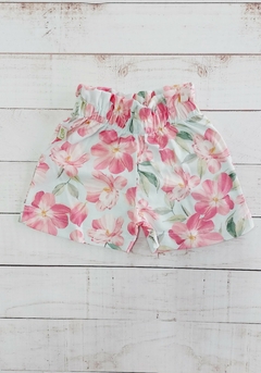 SHORT ESTAMPADO "PINCELADA ROSA"