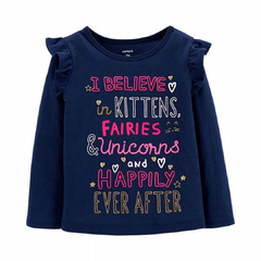 CARTER´S REMERA MANGAS LARGAS "UNICORNIO AZUL"