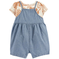 CARTER´S SET 2 PIEZAS REMERA MANGAS CORTAS Y ENTERITO "HOJAS" - comprar online