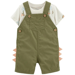 CARTER´S SET 2 PIEZAS REMERA MANGAS CORTAS Y ENTERITO "DINOSAURIOS"